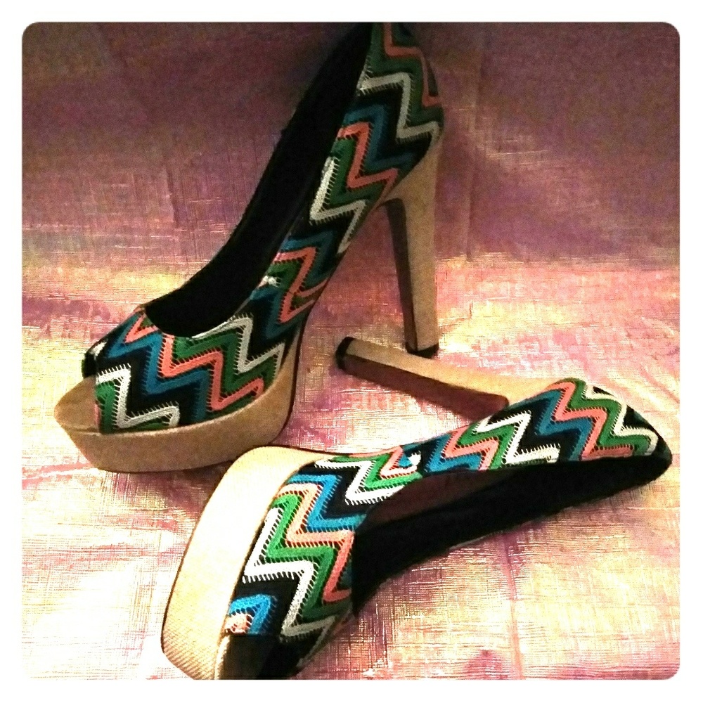 Colorful Platform Heels